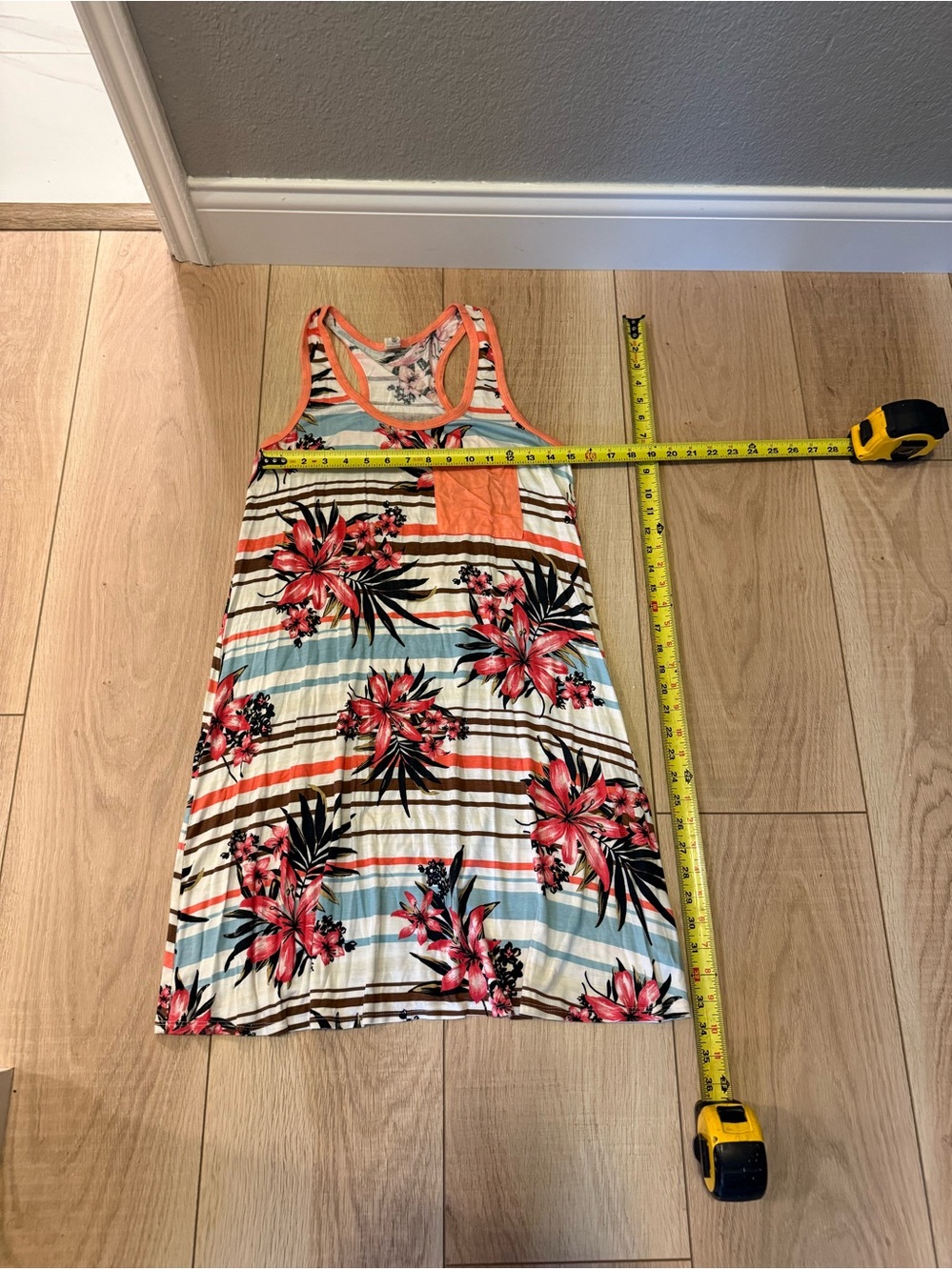 πΊπ΄π Tropical Floral Racerback Dress Resort Dress | Size M | Beach Vacation - Picture 5 of 5